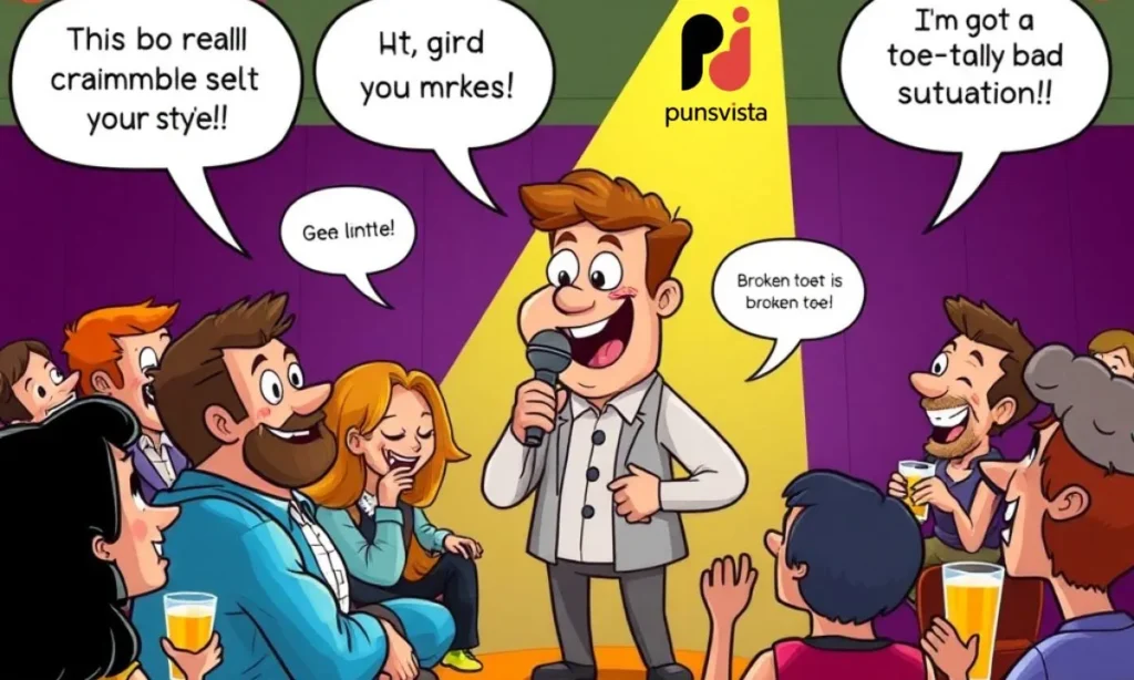 Broken Toe One Liners for Stand Up Style Jokes