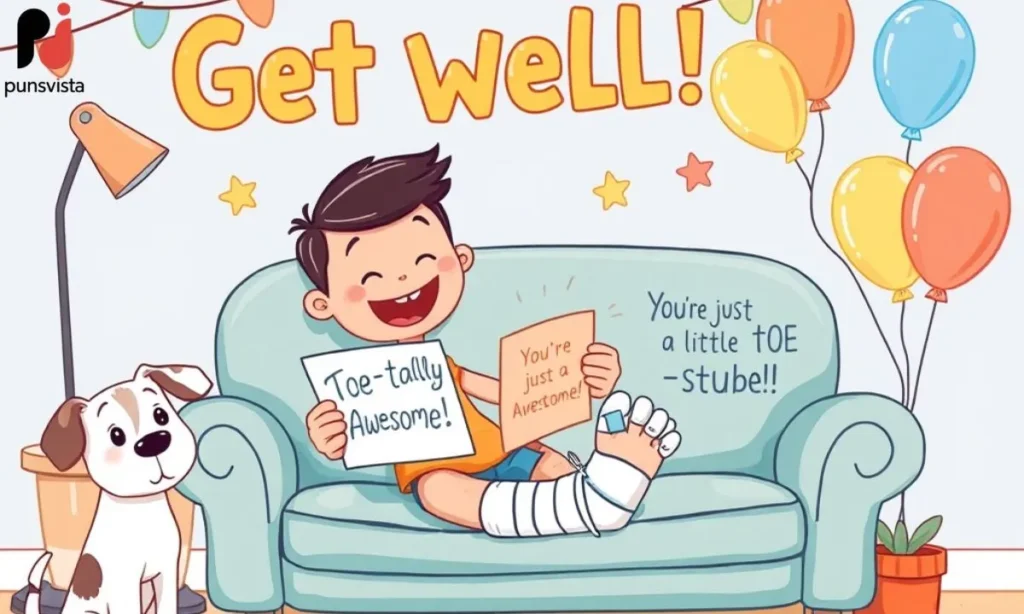 Broken Toe Puns for Funny Get Well Cards