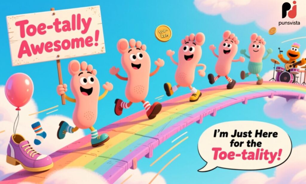 Funny Footloose Toe Puns