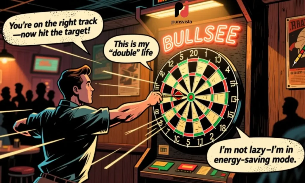 Quoted in Precision Famous Darts Puns and Sayings