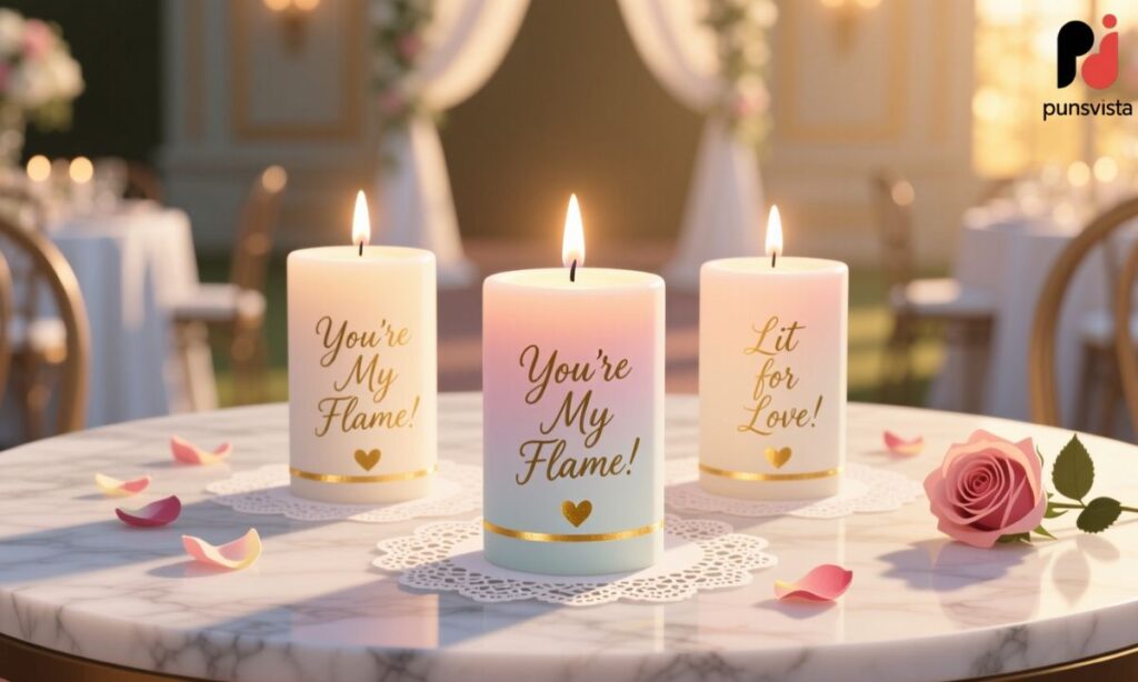 Candle Puns for Wedding