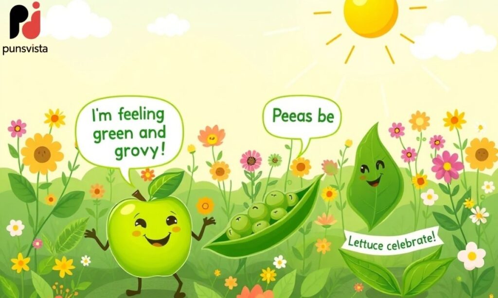 Color Green Puns Captions