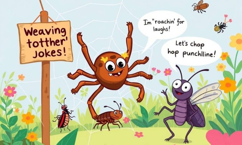 Creepy Crawly Comedy Spider and Insect Puns