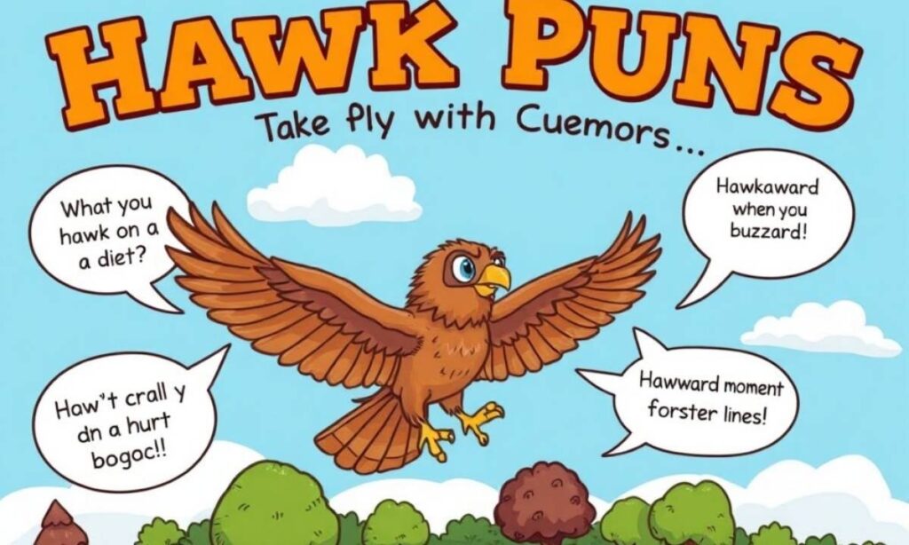 Hawk Puns Take Flight with Clever Humor