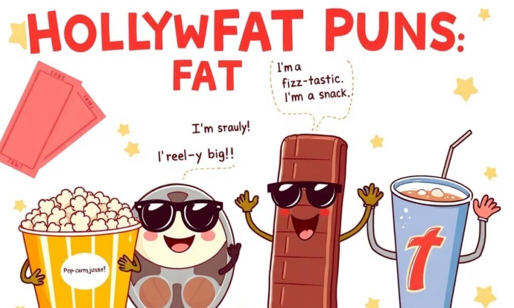Hollywood Heavyweights Movie Themed Fat Puns