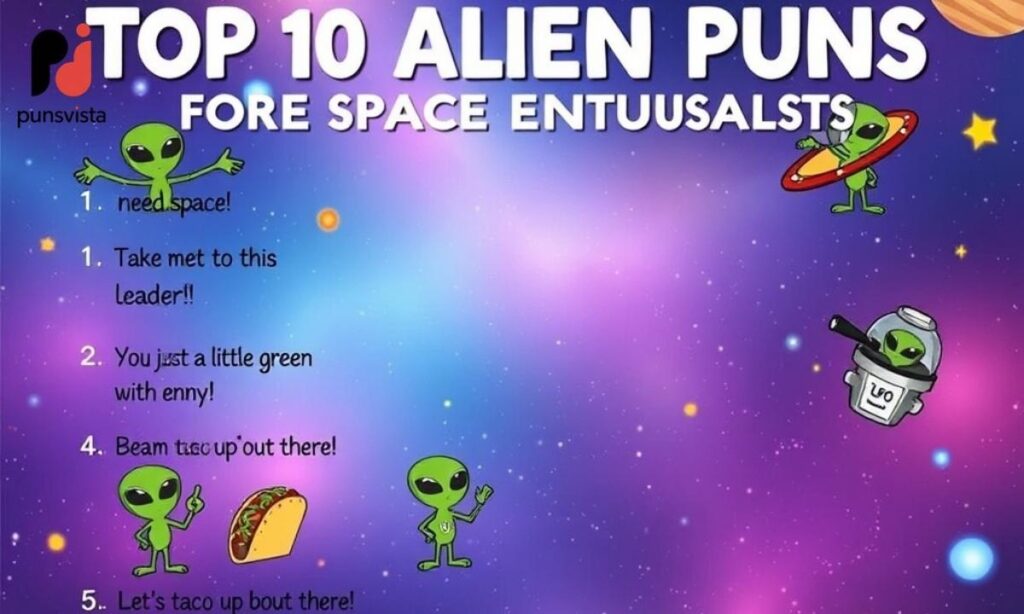 Top 10 Alien Puns for Space Enthusiasts