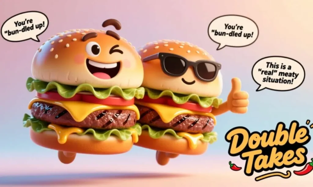 Cheeseburger Double Takes Playful Double Entendres And Puns