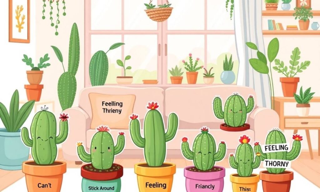 Clean Cactus Puns for Home Decor Vibes