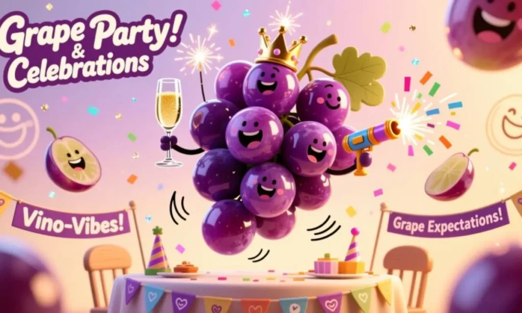 Grape Party & Celebration Puns