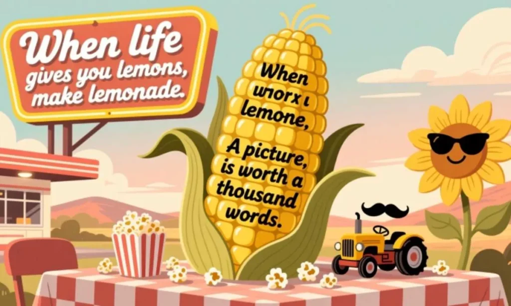 Iconic Sayings with a Corn Twist