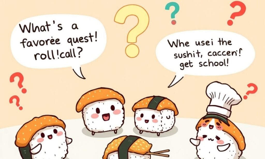 Question Answer Sushi Puns
