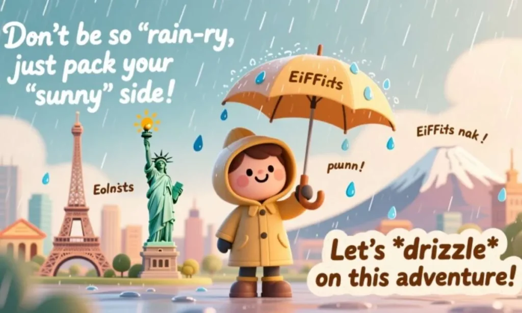 Rain Puns for Tourists and Travelers
