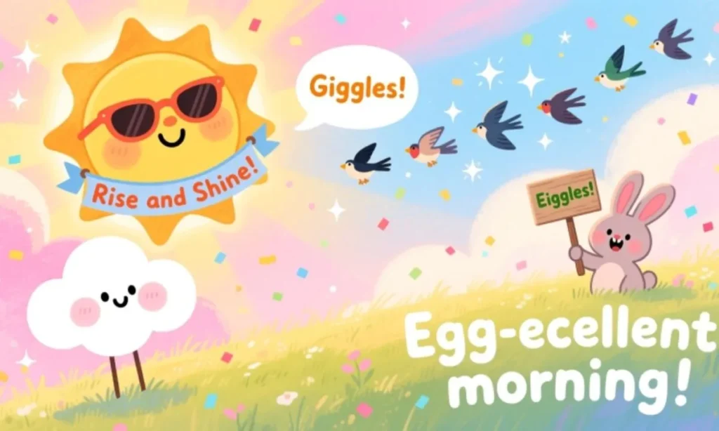 Rise and Shine with Giggles Morning Puns for Kids