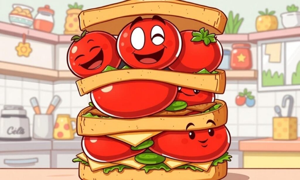 Sandwich Supremacy Layered Tomato Humor