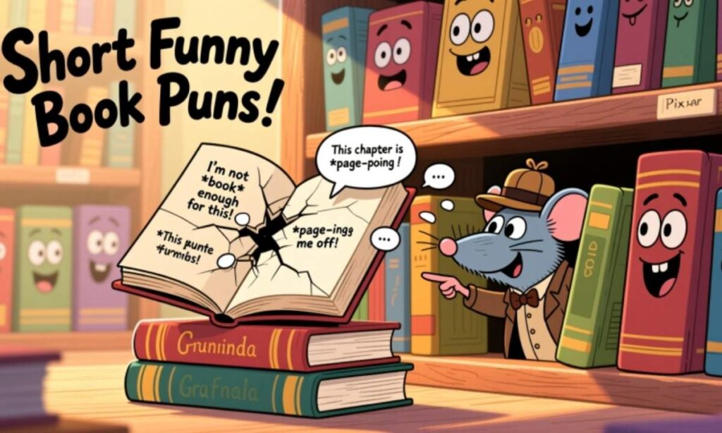 Short Funny Book Puns