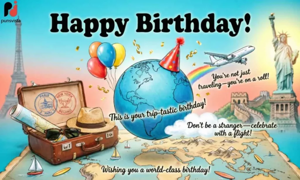 Birthday Puns for Tourists and Travelers