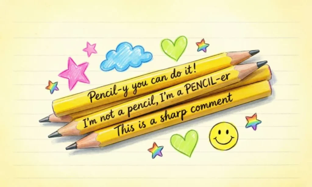 Clever Pencil Puns for Instagram